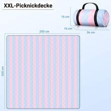 Lade das Bild in den Galerie-Viewer, HOEL® Picknickdecke wasserabweisend + isoliert - Picknick Decke XXL 200x200cm
