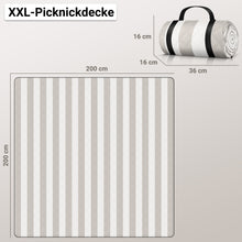 Lade das Bild in den Galerie-Viewer, HOEL® Picknickdecke wasserabweisend + isoliert - Picknick Decke XXL 200x200cm
