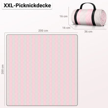 Lade das Bild in den Galerie-Viewer, HOEL® Picknickdecke wasserabweisend + isoliert - Picknick Decke XXL 200x200cm
